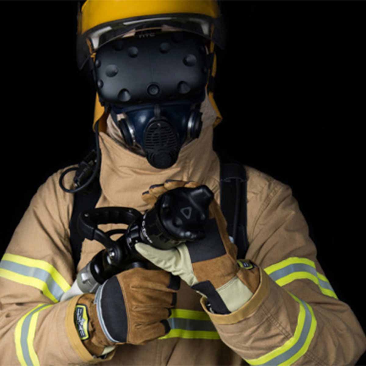 Virtual Reality for firefighter training.